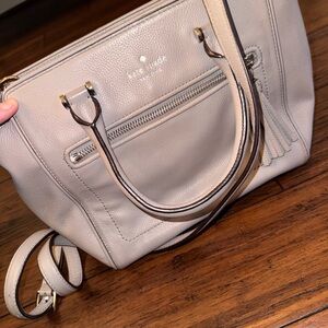 Kate Spade Taupe Leather Satchel
